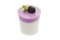 Blackberry Panna cotta with mint