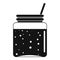 Blackberry smoothie icon, simple style