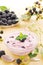 Blackberry yogurt