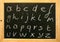 Blackboard alphabet