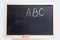 Blackboard with the alphabet