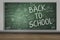 Blackboard with Back to School text