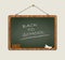 Blackboard back to school wood frame green