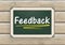 Blackboard Feedback Wood