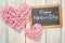 Blackboard with hearts - Happy Mothers Day