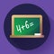 Blackboard Icon. Welcome back to school theme flat icon