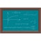 Blackboard with math algebra chalk formula vector