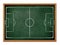 Blackboard for soccer or football team formation drawing