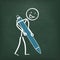 Blackboard Stickman Ballpen