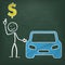 Blackboard Stickman Car Dollar