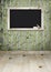 Blackboard on wall room