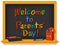 Blackboard, Welcome to Parents` Day, Multi-color