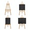 Blackboard wooden easel for business, education information