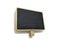 Blackboards for writing messages on white background