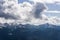 blackcomb mountain peak panorama view cloudy sky summer time