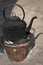 Blackened Kettle on a Fire Pot