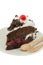 Blackforest cake on white background