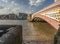 Blackfriars bridge illuminated by bright afternoon summer sunlight,central London,England,United Kingdom