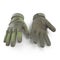 Blackhawk military tactical green gloves leather. US Soldier gloves on white. 3D illustration