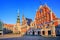 Blackheads house in the old town of Riga, Latvia