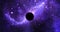 Blackhole surrounded by stars in space