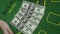 Blackjack Dealer Hands Count Money US Dollar Cash In Casino Background Close Up
