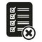 Blacklist icon simple vector. Business data