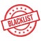 BLACKLIST text written on red vintage round stamp