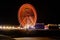 Blackpool Central Pier and Ferris Wheel at the Night, Lancashire, UK