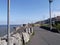 Blackpool promenade on bright clear morning