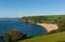 Blackpool Sands beach near Dartmouth Devon England UK and Slapton Sands