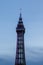 Blackpool tower at night