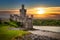 Blackrock Castle and observarory in Cork at sunset, Ireland