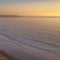 Blacks Beach with view of Pacific Ocean at sunset