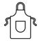 Blacksmith apron icon, outline style