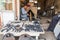 Blacksmith making horseshoes in Istaravshan