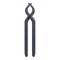 Blacksmith pliers icon, cartoon style