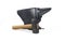 Blacksmith`s anvil and hammer on a white background. 3d renderin