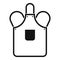 Blacksmiths apron icon simple