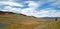 Blacktail Lakes under cirrus lenticular cloudscape in Yellowstone National Park in Wyoming