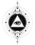 Blackwork tattoo flash. Eye of Providence. Masonic symbol. All s