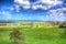 Blagdon Lake Somerset in Chew Valley in colourful HDR
