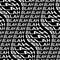 BLAH word warped, distorted, repeated, and arranged into seamless pattern background