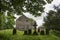 Blair Castle, near the Village of Blair Atholl in Perthshire, Scotland, UK, on a cloudy day