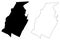 Blair County, Commonwealth of Pennsylvania U.S. county, United States of America, USA, U.S., US map vector illustration,