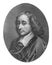 The Blaise Pascal`s portrait, a French mathematician, physicist, inventor, writer and Catholic theologian in the old book The