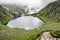 Blake lake in a valley of polish Tatra Mountains in Zakopane, Poland