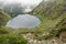 Blake lake in a valley of polish Tatra Mountains in Zakopane, Poland