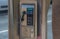 Blanes, Spain - 09/19/2016: City payphone for local, long distance and international calls