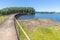 Blang dam with lake and forest